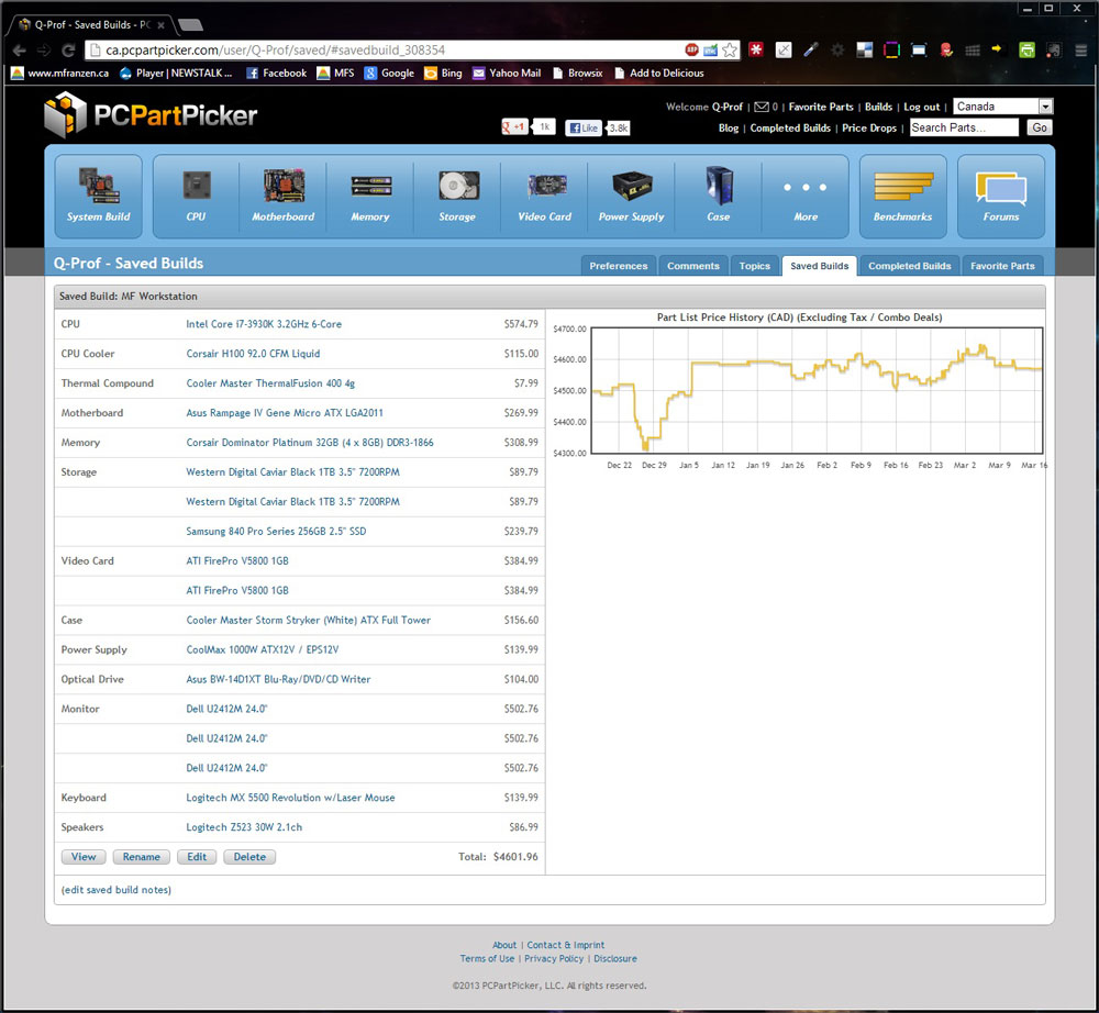 Pick parts. Build your PC. Compare and share. - PCPartPicker