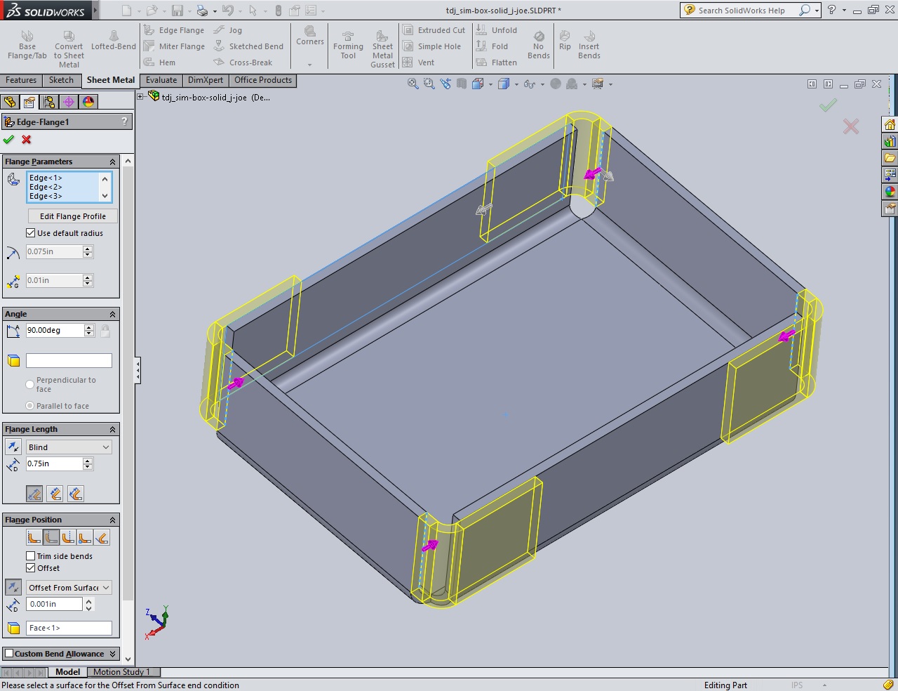 Solidwork 10. Корпус ящика в Солид Воркс. Листовая деталь Солид Воркс. Листовой материал Солид Воркс. Solidworks панель алюминиевая.